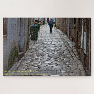 Puzzle Ancienne rue pavée Rovinj Croatie Grande