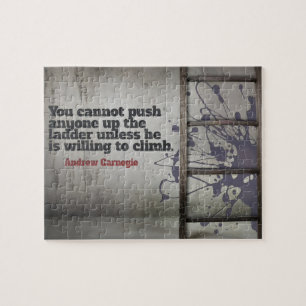 Puzzle Andrew Carnegie Citation Inspirationnelle "Pousser