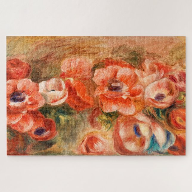 Puzzle Anémones de Renoir Impressionist Painting (Horizontal)