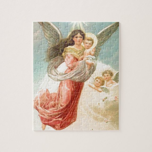 Puzzle Ange gardien avec des enfants (Vertical)