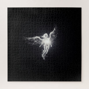 Puzzle Angel d'esprit brillant blanc dans l'espace extra-