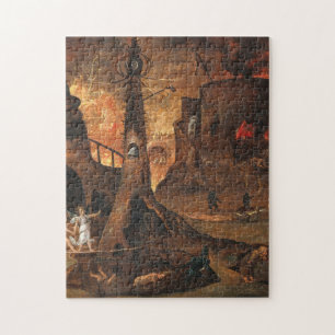 Puzzle Angel Menant Une Âme En Enfer Par Hieronymus Bosc