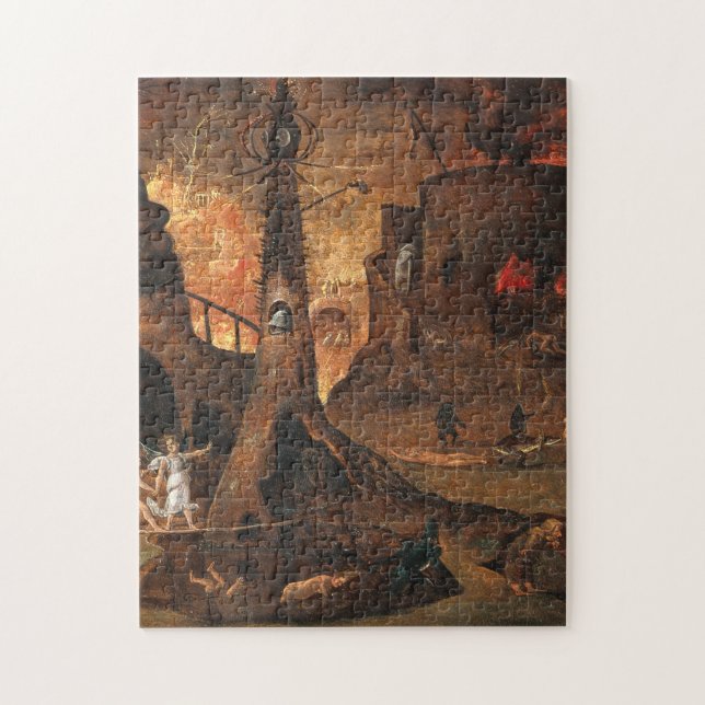 Puzzle Angel Menant Une Âme En Enfer Par Hieronymus Bosch (Vertical)