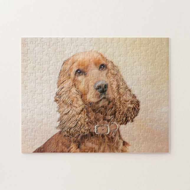 Puzzle Anglais Cocker Peinture Espagnole - Art Chien orig (Horizontal)