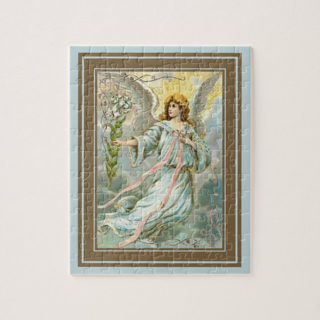 Puzzle Angle en bleu (Vertical)