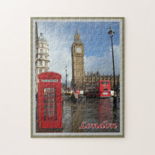 Puzzle Angleterre - Londres - Big Ben - double pont -