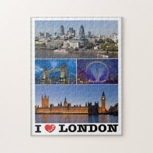 Puzzle Angleterre - Londres - I Love -