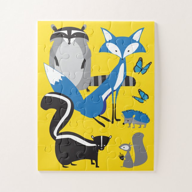 Puzzle animal 11x14 pour enfants à aveugle (Vertical)