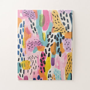 Puzzle Animal Abstrait Moderne Retro Coloré