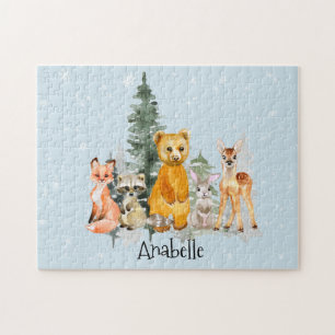 Puzzle Animaux Bébés Forêt Personnalisés
