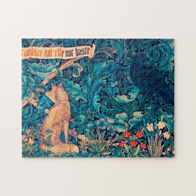 Puzzle Animaux dans la forêt, William Morris Jigsaw Puzzl (Horizontal)