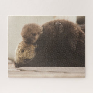 Puzzle Animaux de bébés cutest Pompe Otter nouveau-né
