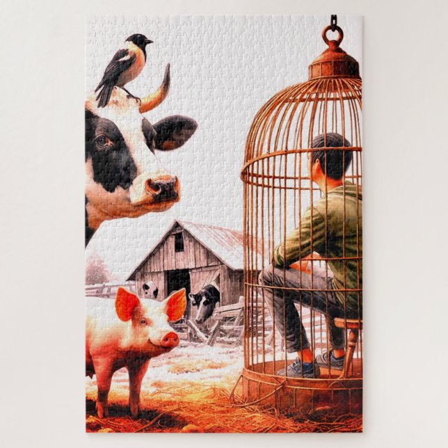 Puzzle Animaux de ferme (Vertical)