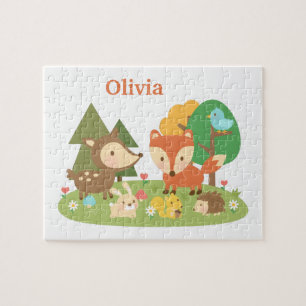 Puzzle Animaux de forêt de Woodland Enfants Personnalis