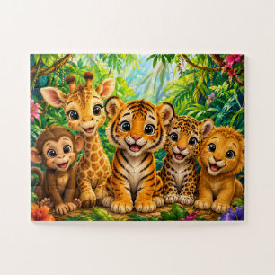 Puzzle Animaux de la jungle pour bébé