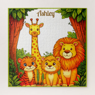 Puzzle Animaux pour enfants Zoo Jungle Safari