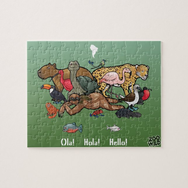 Puzzle Animaux sud-américains - casse-tête (Horizontal)