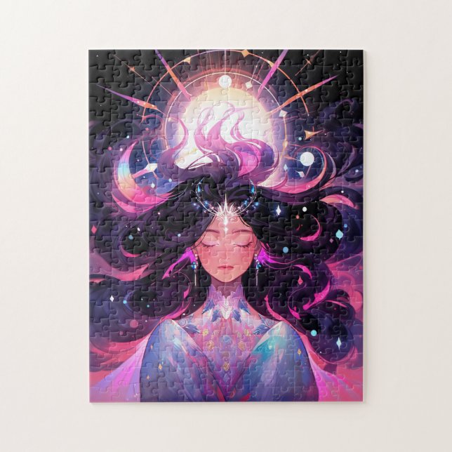 Puzzle Anime Girl Magical Princess (Vertical)
