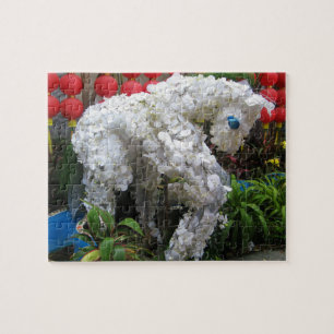 Puzzle Année du cheval   春 節 馬 ... Topiary chinois