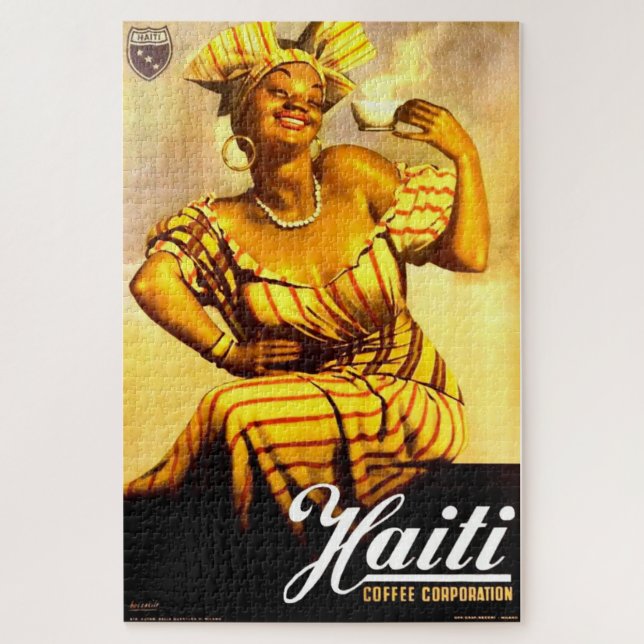 Puzzle Années 1950 Haïti Coffee Corporation (Vertical)