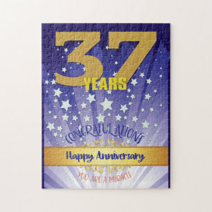 Puzzle Anniversaire de rétablissement de 37 ans chiffre g