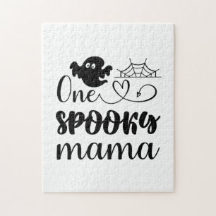 Puzzle Anniversaire d'Halloween d'une maman Éffrayante