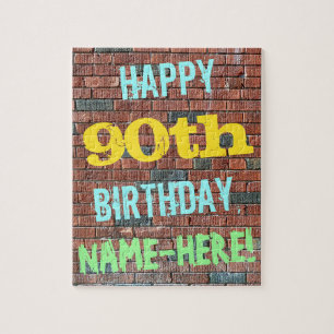Puzzle Anniversaire inspiré par graffiti de mur de