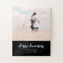 Anniversaire personnalisé photo moderne mariage él