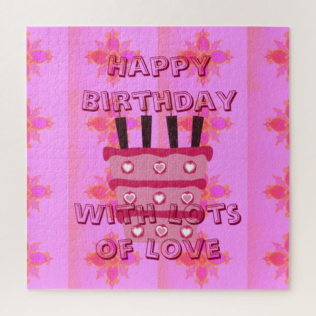 Puzzle Anniversaire pour elle (Vertical)