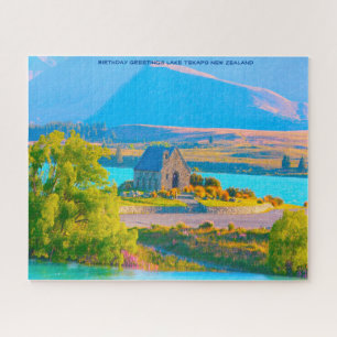 Puzzle Anniversaire Salutations Lac Tekapo Nouvelle-Zélan