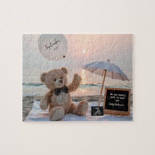 Puzzle Annonce de grossesse neutre au bord de la mer