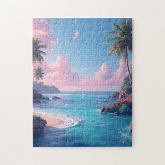 Puzzle Anse côtière colorée matin