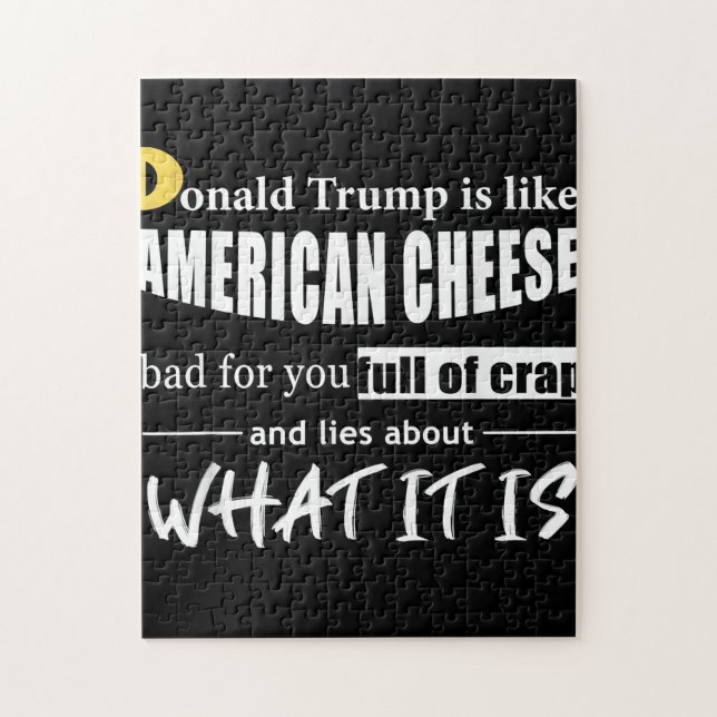 Puzzle Anti Donald Trump, c'est comme les Américaines au  (Vertical)