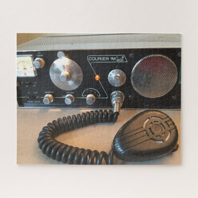 Puzzle Antique Courier 1M Citizens Band Ham Radio Photo (Horizontal)