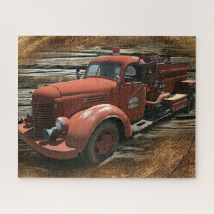 Puzzle Antique Fire Truck Vintage Fire