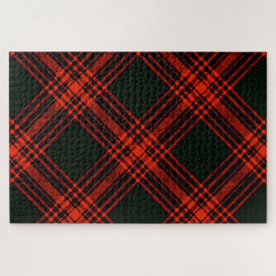 Puzzle Antique Menzies Chasse Tartan Plaid Motif