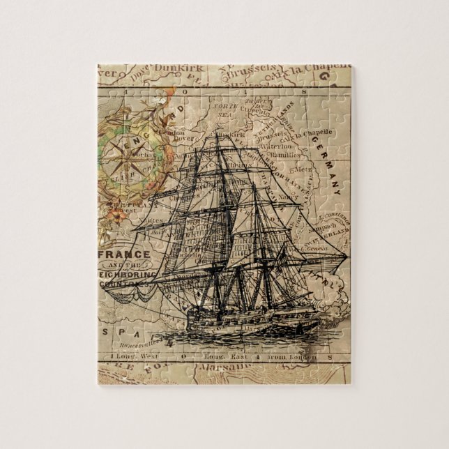 Puzzle Antique Old General France (Vertical)