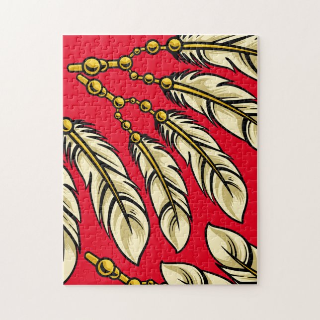 Puzzle Apache Feathers Thunder_Cove (Vertical)