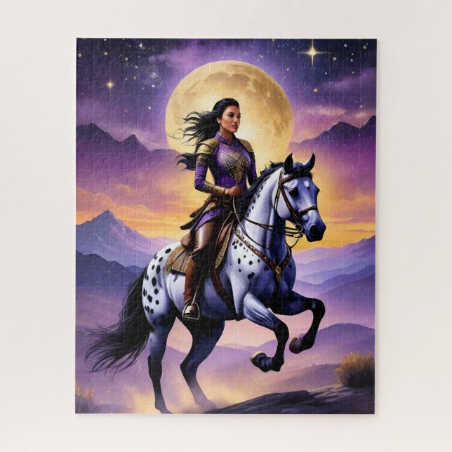 Puzzle Appaloosa Horse aquarelle Leopard (Vertical)