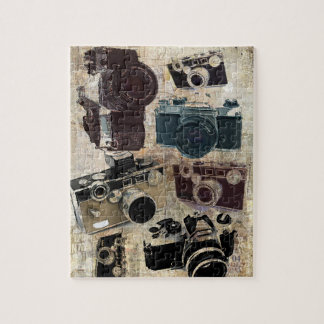 Puzzle appareil-photo affligé de photographie de