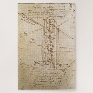 Puzzle Appareil volant (c.1487) par Leonardo da Vinci