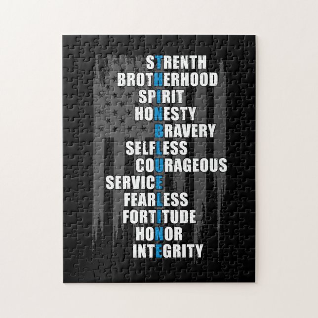 Puzzle Appréciation de la police du drapeau de l'applicat (Vertical)