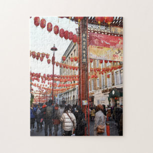 Puzzle Après-midi à Chinatown, Londres, Angleterre Royaum