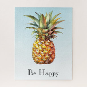 Puzzle Aqua Ombre Joyeux Ananas Tropical