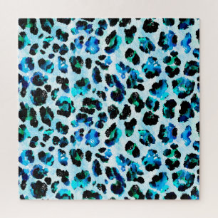 Puzzle Aquarelle Abstraite Motif de peau léopard
