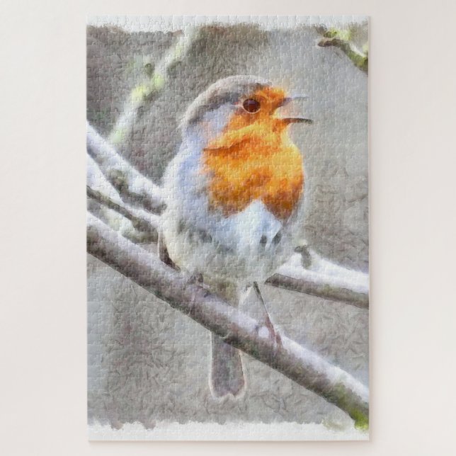 Puzzle Aquarelle Angélique Robin (Vertical)