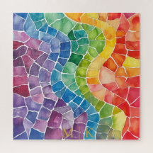 Aquarelle Arc-en-ciel en verre