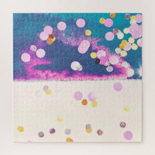 Puzzle Aquarelle bleu Abstraite