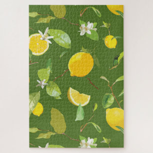 Puzzle Aquarelle Citron & Feuilles 5