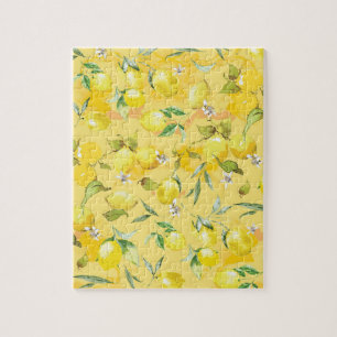 Puzzle Aquarelle citron IV